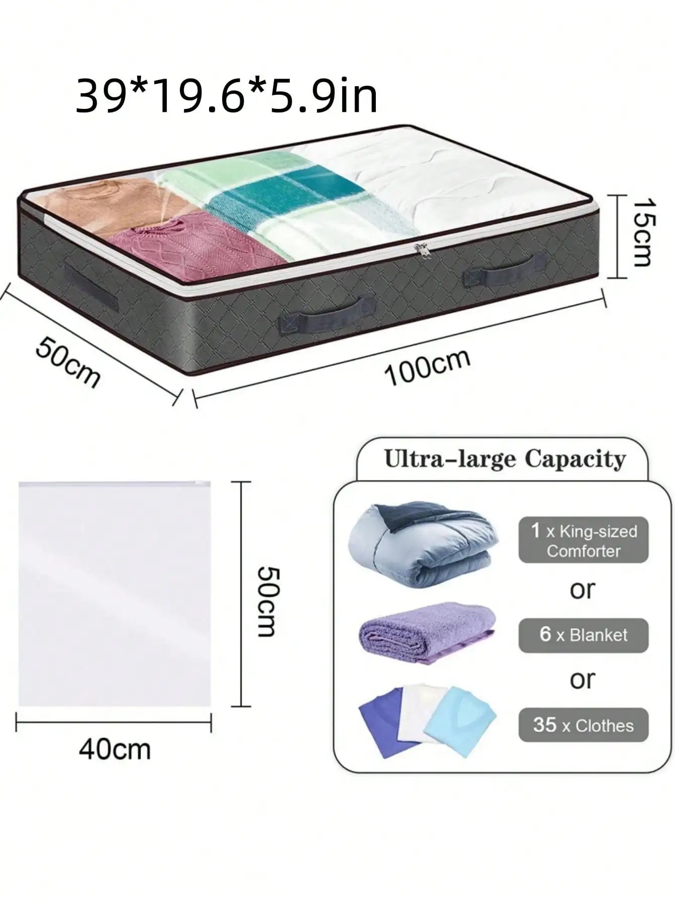 Large Capacity Foldable Clothing Storage Bag
