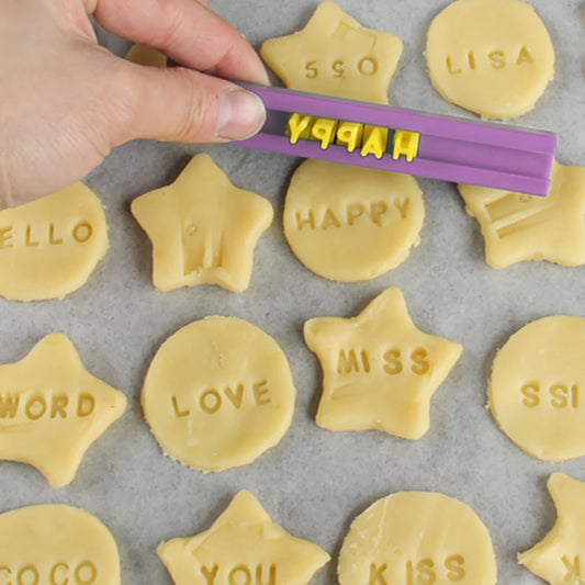 Alphabet & Number Cookie Stamp Set