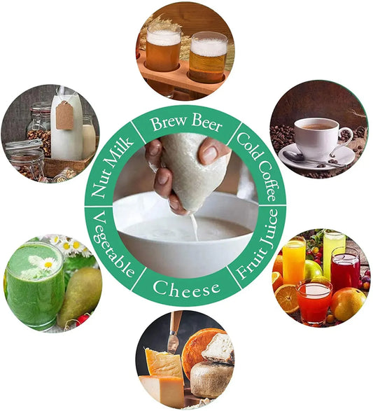 Reusable Fine Mesh Brewing Filter Bag