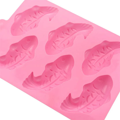 3D Fish-Shaped Food-Grade Silicone Mould for Chocolate, Cakes & Desserts