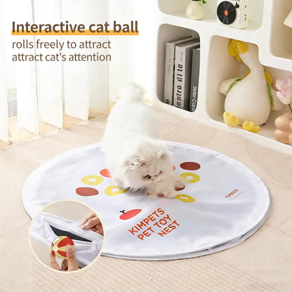 Automatic Cat Hunting Mat & Moving Ball Toy