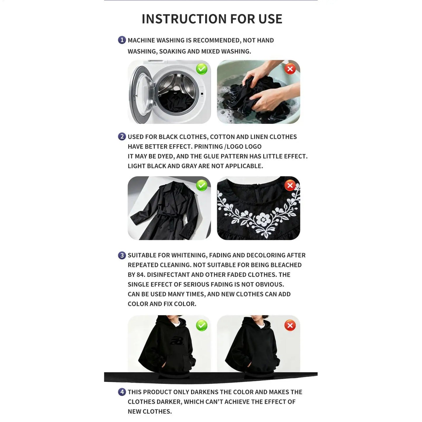 Black Fabric Dye Laundry Sheets – Colour Restorer