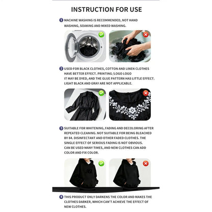 Black Fabric Dye Laundry Sheets – Colour Restorer