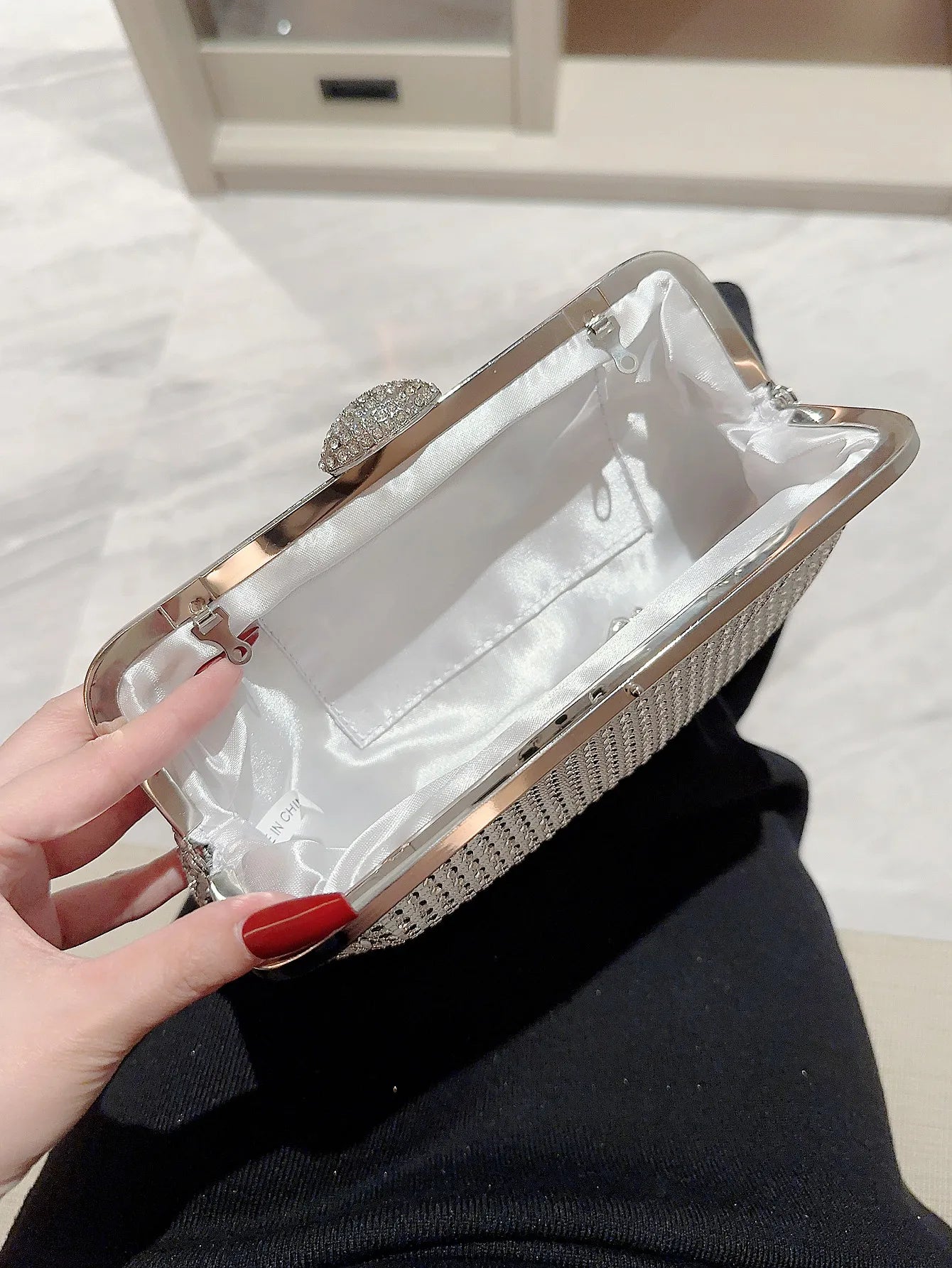 Shiny Rhinestone Evening Bag