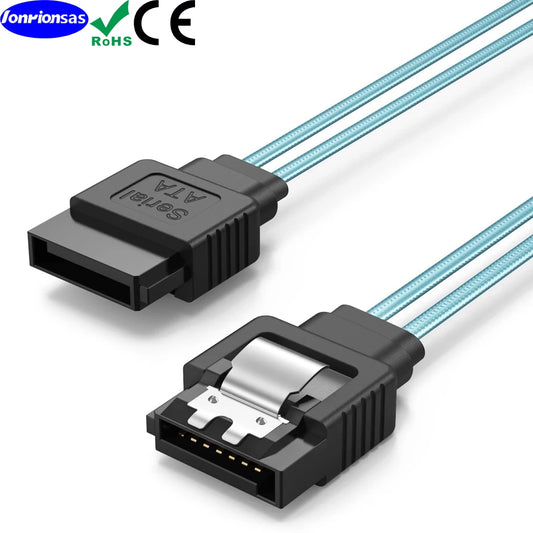 SATA III 12Gbps Data Cable with Locking Latch