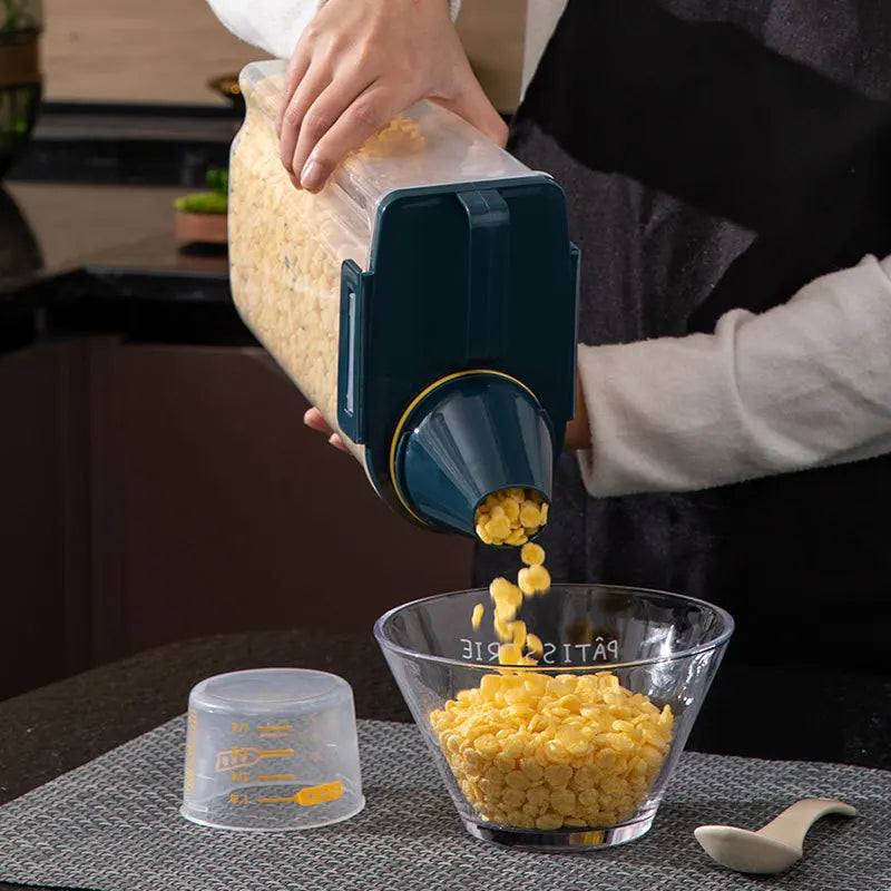 Premium Airtight Pet Food Storage Container with Measuring Cup