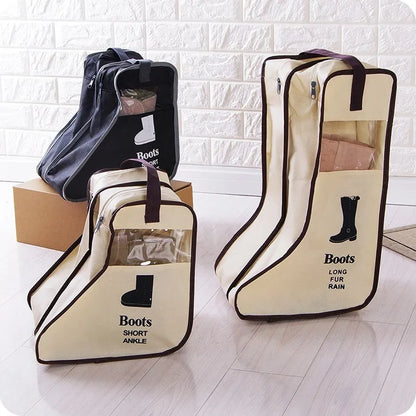 Long Boot & Shoe Storage Bag with Zipper