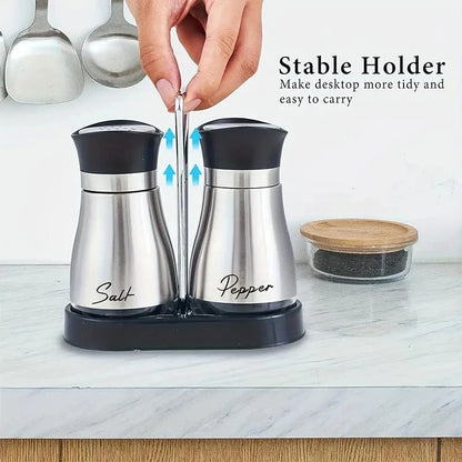 Glass Salt & Pepper Shaker Set