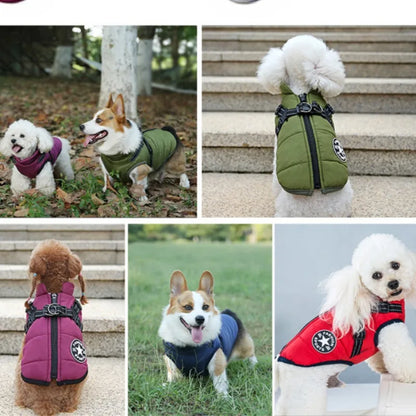 Waterproof Dog Winter Harness Coat