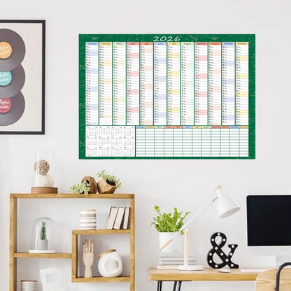 Large Writable Annual Planning Calendar Poster
