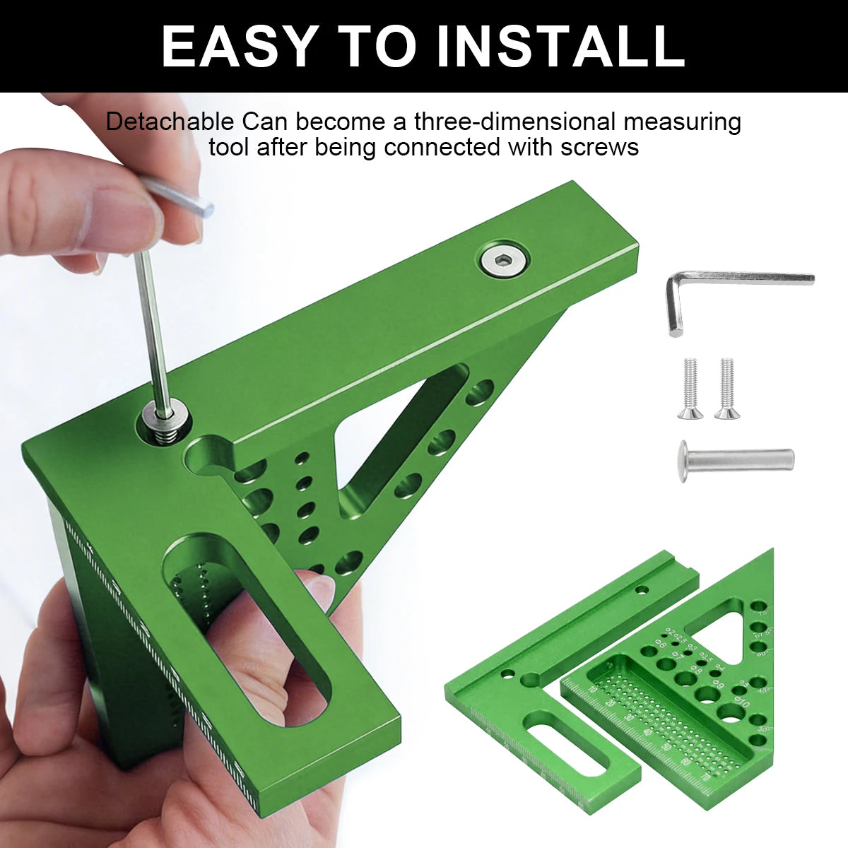 ABS Multifunctional Woodworking Angle Ruler