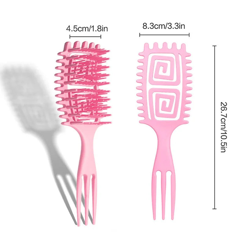 Curly Hair Detangling Brush with Scalp Massage