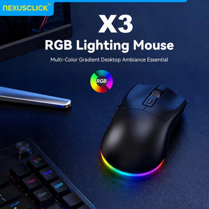 NexusClick X3 Dual-Mode Wireless Gaming Mouse