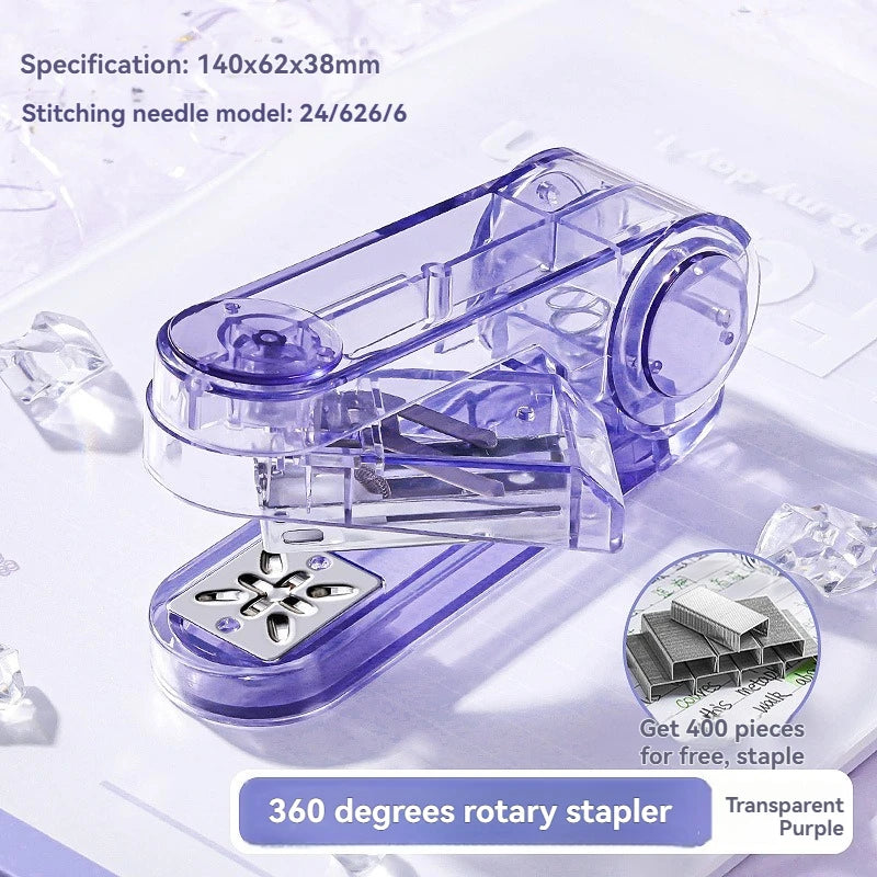 Transparent 360° Rotating Long Reach Stapler