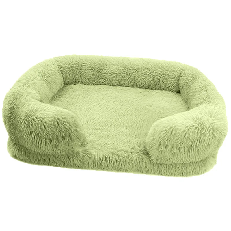 Plush Dog Bed with Removable Cover
