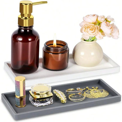 Soft Silicone Bathroom Tray Organizer
