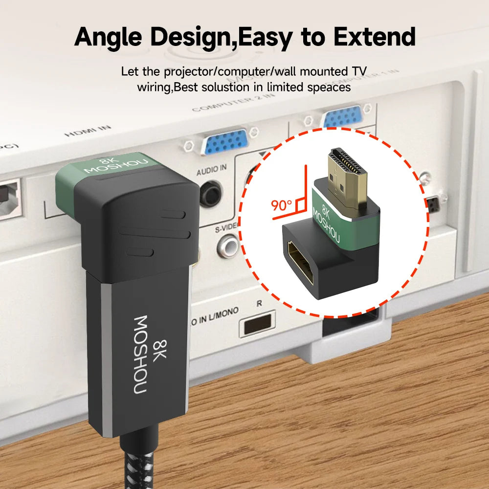 MOSHOU 8K HDMI 2.1 Adapter Cable Converter