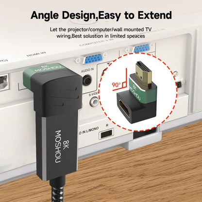 MOSHOU 8K HDMI 2.1 Adapter Cable Converter