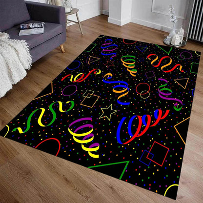 Arcade Stars Retro Gaming Area Rug