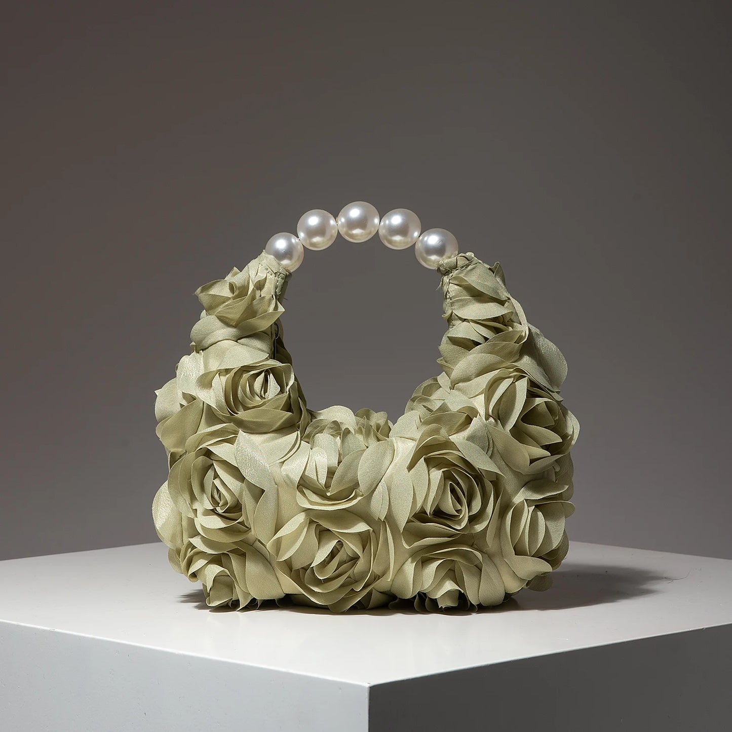 Floral Pearl Evening Party Handbag