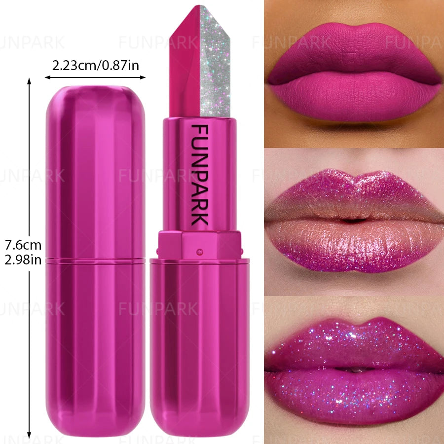 Two-Tone Glitter Lipstick