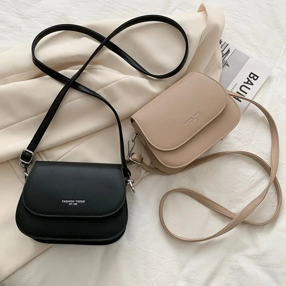 Women's PU Saddle Shoulder Crossbody Bag