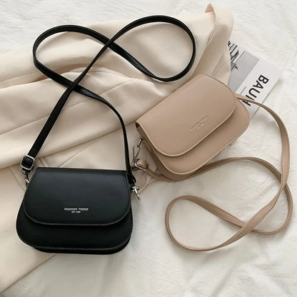Women's PU Saddle Shoulder Crossbody Bag