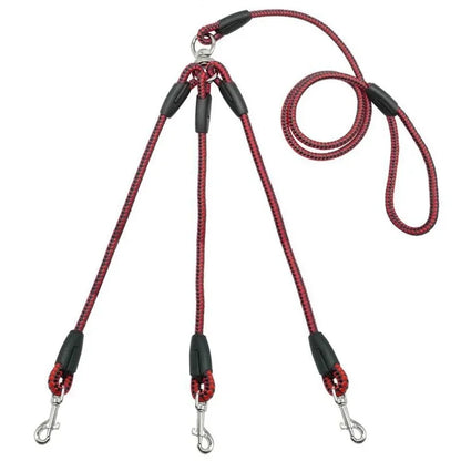 Adjustable 3-Way No-Tangle Dog Leash