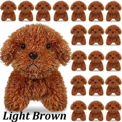 Teddy Dog Plush Keychain Toy Set