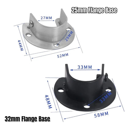 304 Stainless Steel Wardrobe Rod Brackets