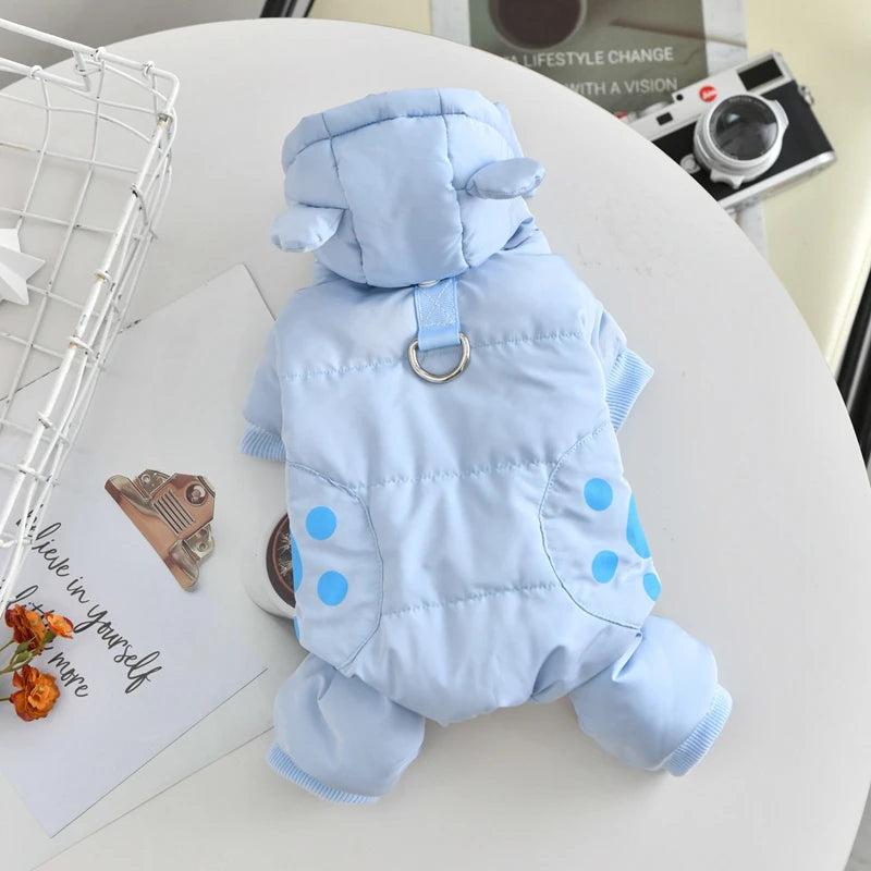 Winter Dog Windbreaker – Warm Hooded Pet Jacket