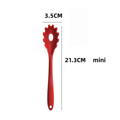 Silicone Pasta Colander Spoon with Long Handle