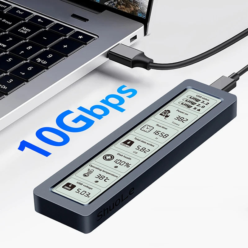 USB 3.2 Gen 2 NVMe & SATA M.2 SSD External Enclosure