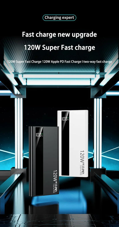 120W Ultra Capacity Fast Charging Power Bank