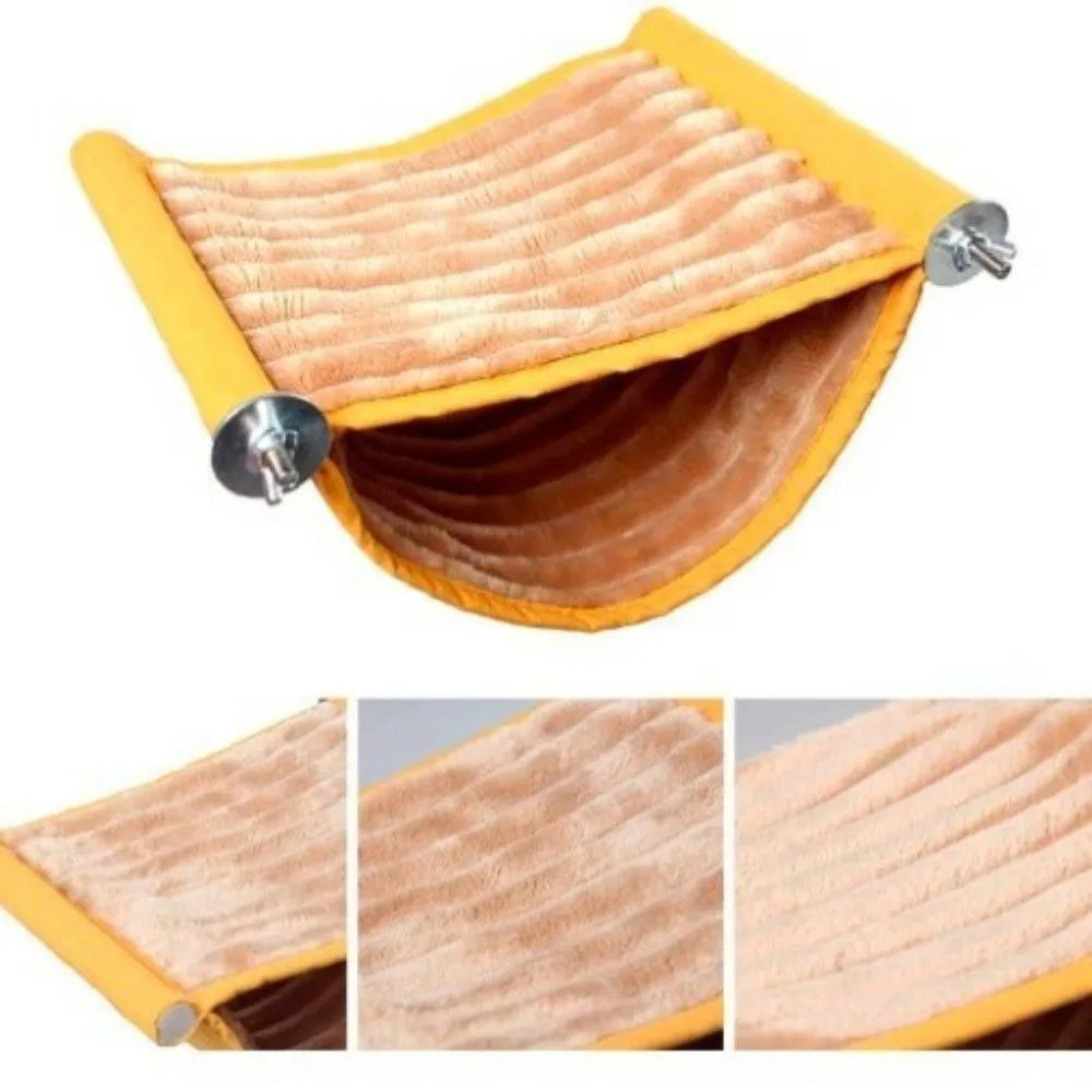 Fleece Hanging Bird Hammock Nest