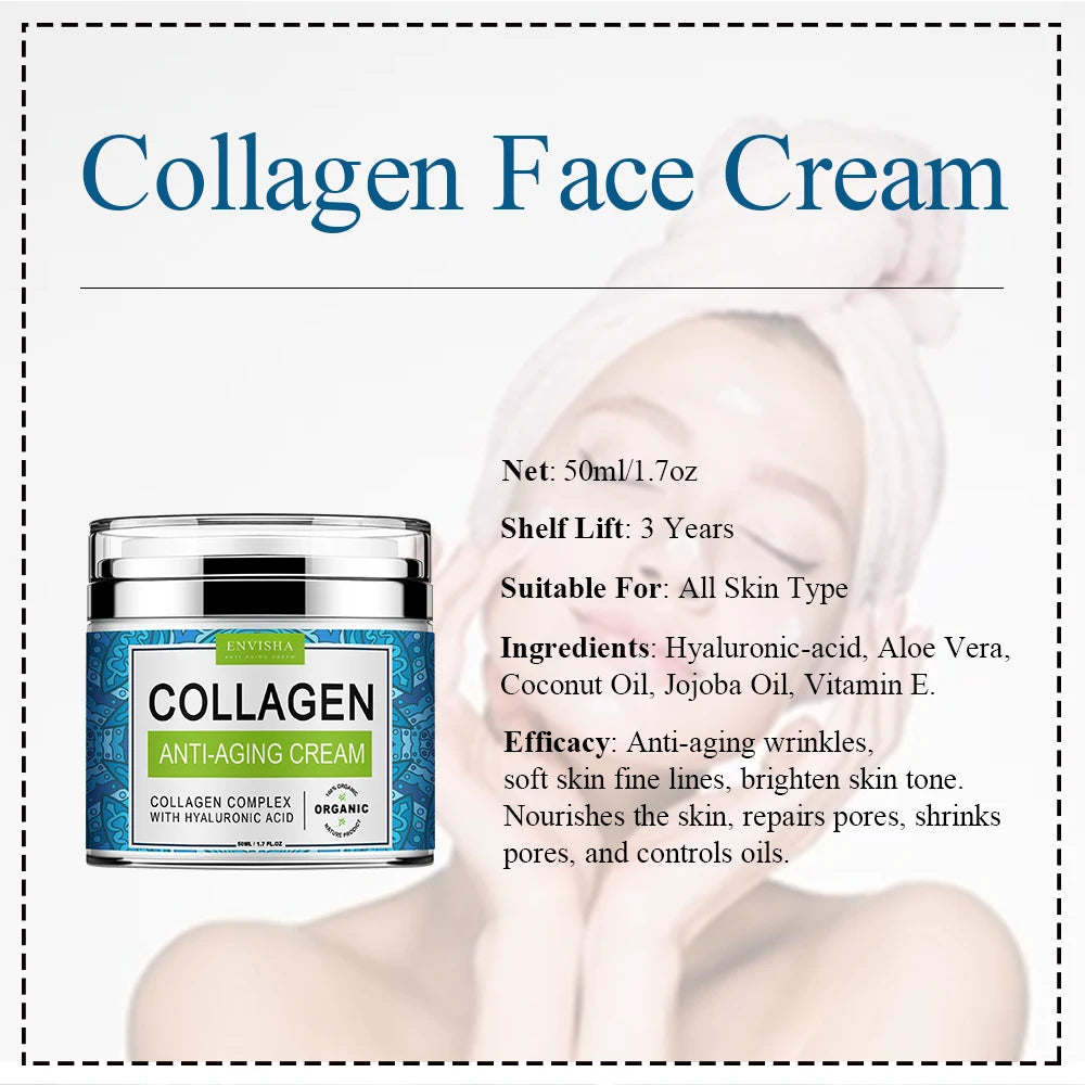 Envisha Collagen Hyaluronic Anti-Aging Face Cream