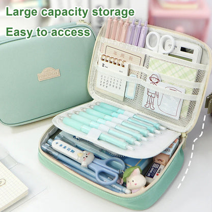 Large Capacity Pencil Case with Organiser Compartments
