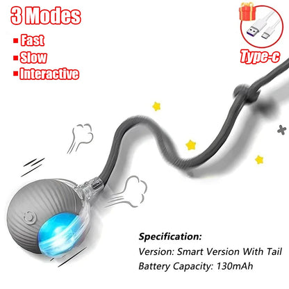 Rechargeable Automatic Rolling Ball Cat Toy