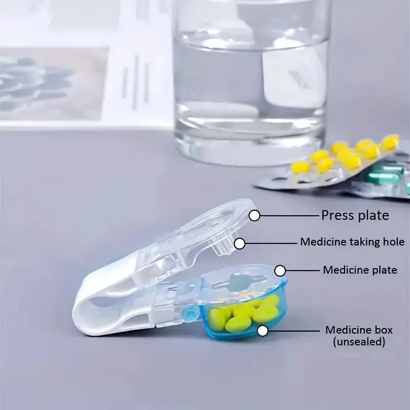 Portable Pill Dispenser & Tablet Splitter