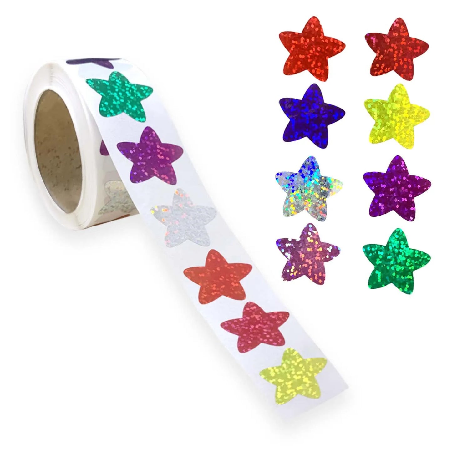 Holographic Foil Star Reward Stickers