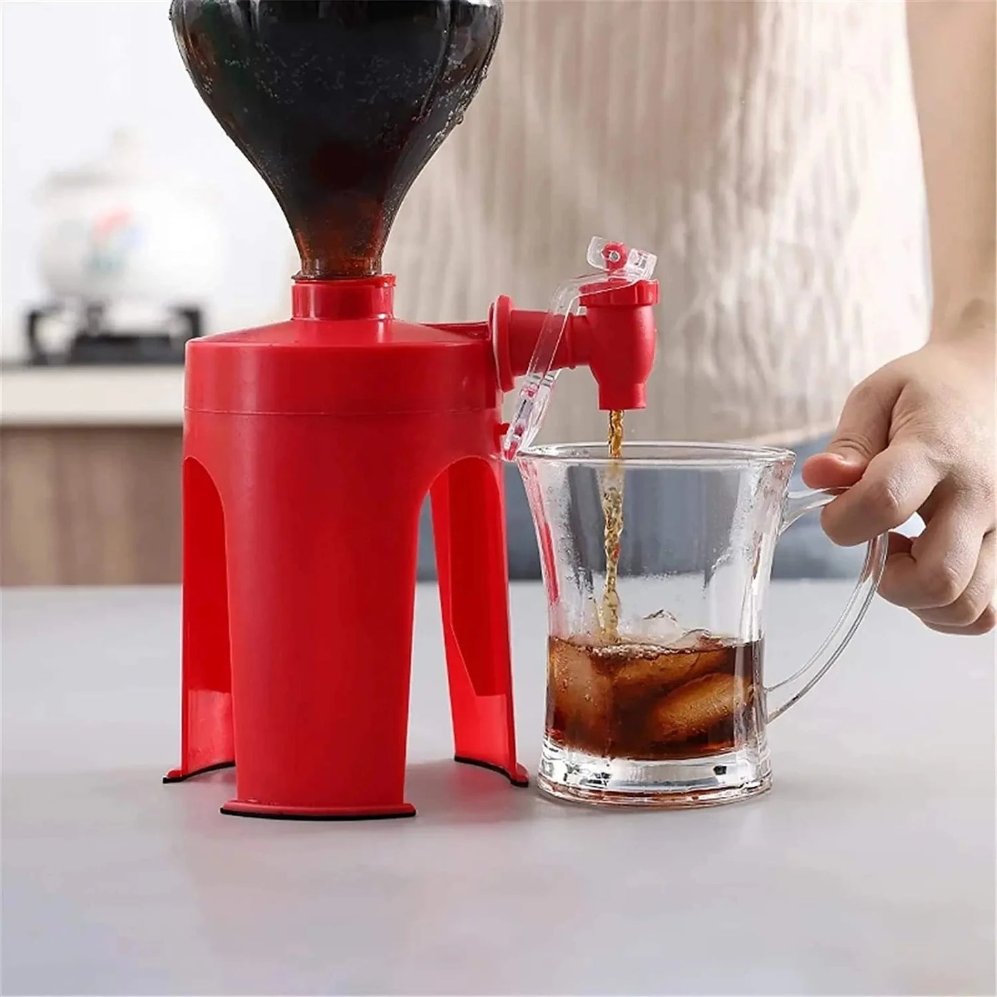 Inverted Soda & Beverage Bottle Dispenser