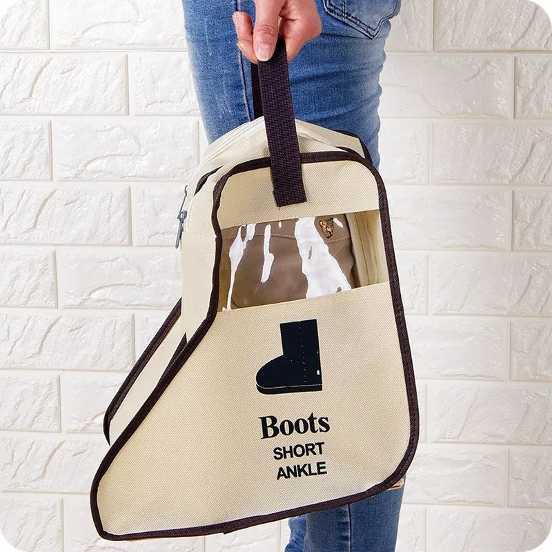 Long Boot & Shoe Storage Bag with Zipper