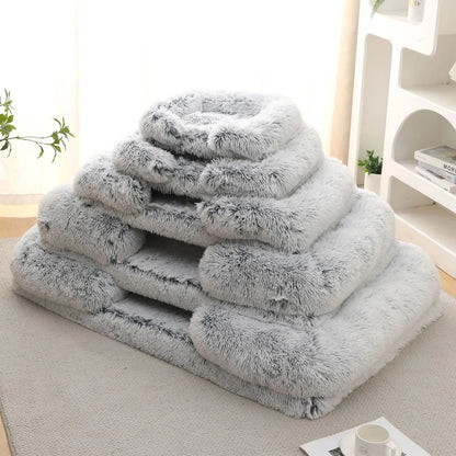 Orthopedic Plush Bolster Dog Bed