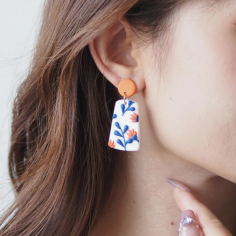Classic Bohemiam Drop Bright Color Earrings