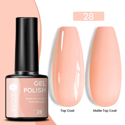 UR SUGAR 7.5ml Glitter Nude Gel Nail Polish
