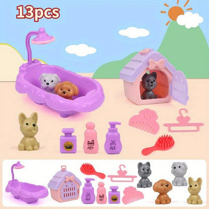 Cute Pet Basket Family Toys