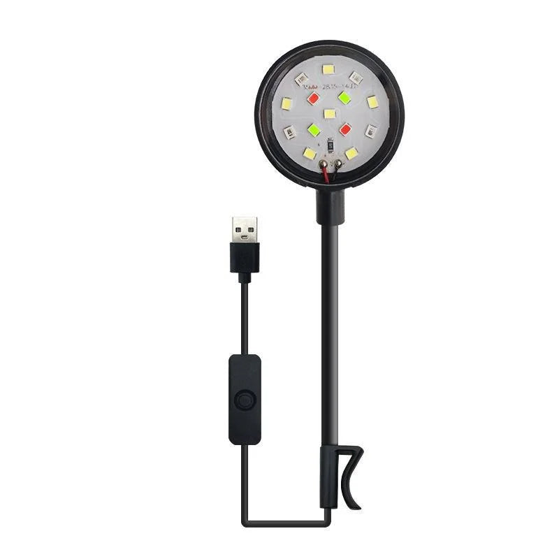 LED Clip-On Aquarium Light with 360° Adjustable USB Power