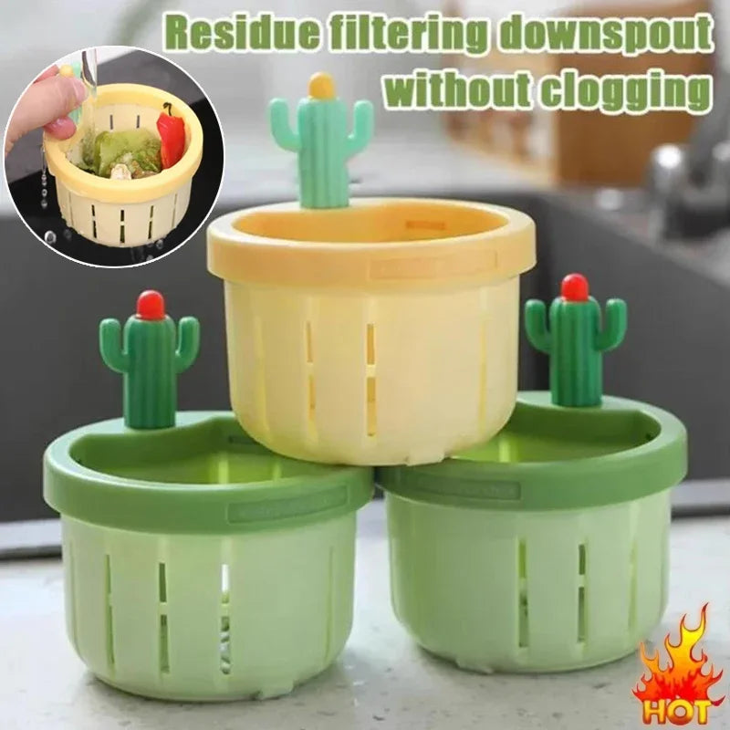 Cactus Kitchen Sink Filter Basket
