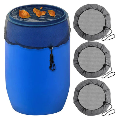 Rain Barrel Filter Mesh Cover with Drawstring