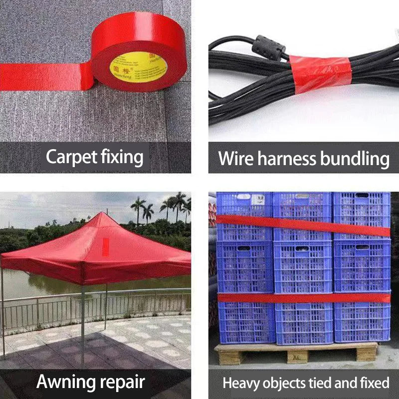 Black Super Adhesive Fabric Duct Tape